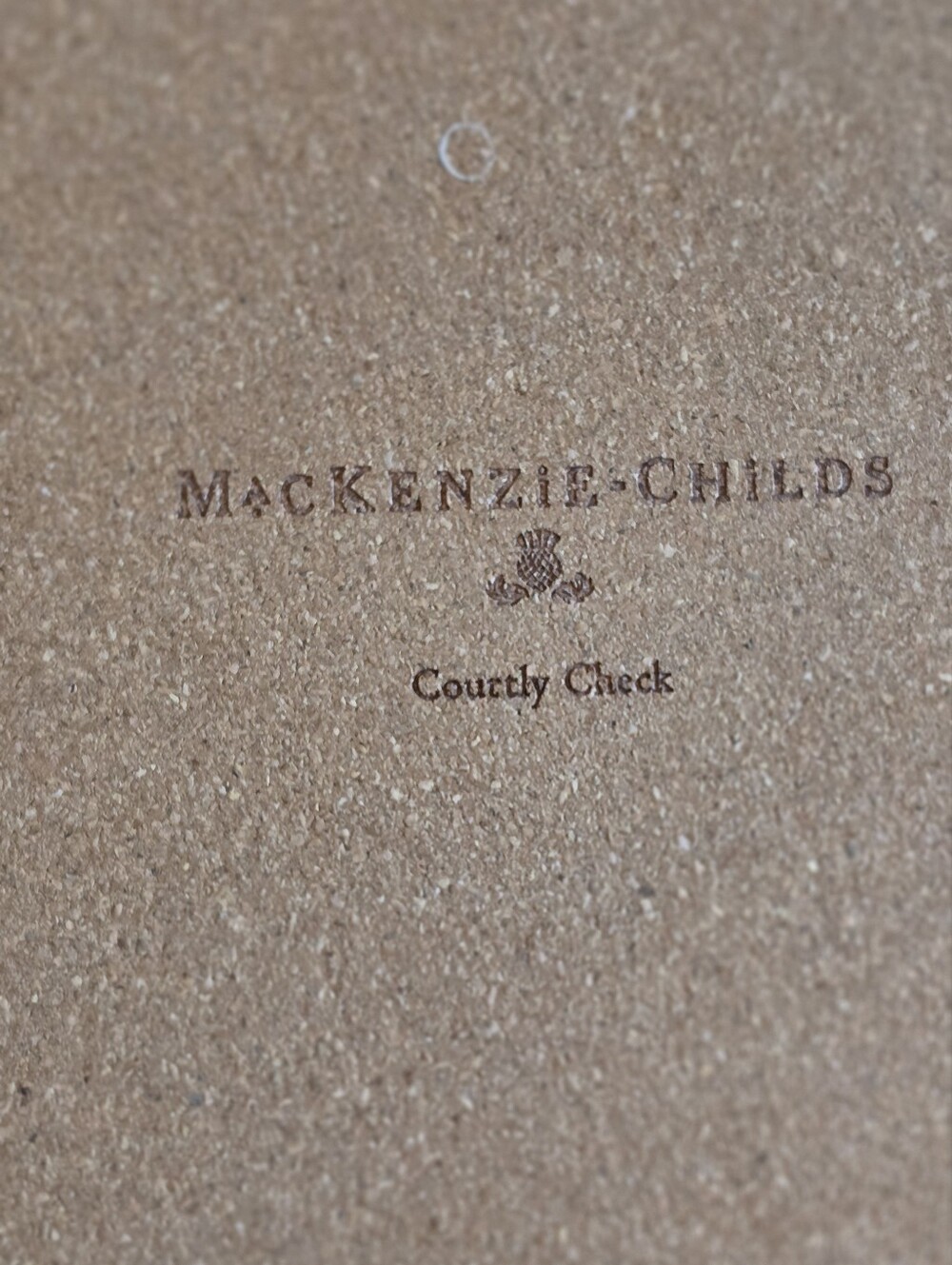 Mackenzie-Childs Court Check Cork Backed Placemat - Set Of 4. - Picture 5 of 5